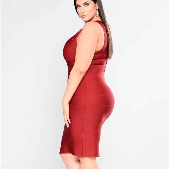 Red Bandage Dress - Picture 3 of 4